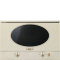 SMEG_MDA kompaktní mikrovlnná trouba MP822NPO, 39 cm, objem 23 l, krémová MP822NPO