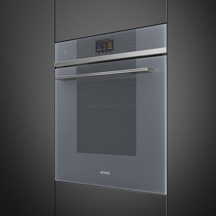 SMEG_MDA SMEG trouba, 60 cm, 150 Aut.programů, OMNICHEF, objem 68 l, šedá SO6104APG