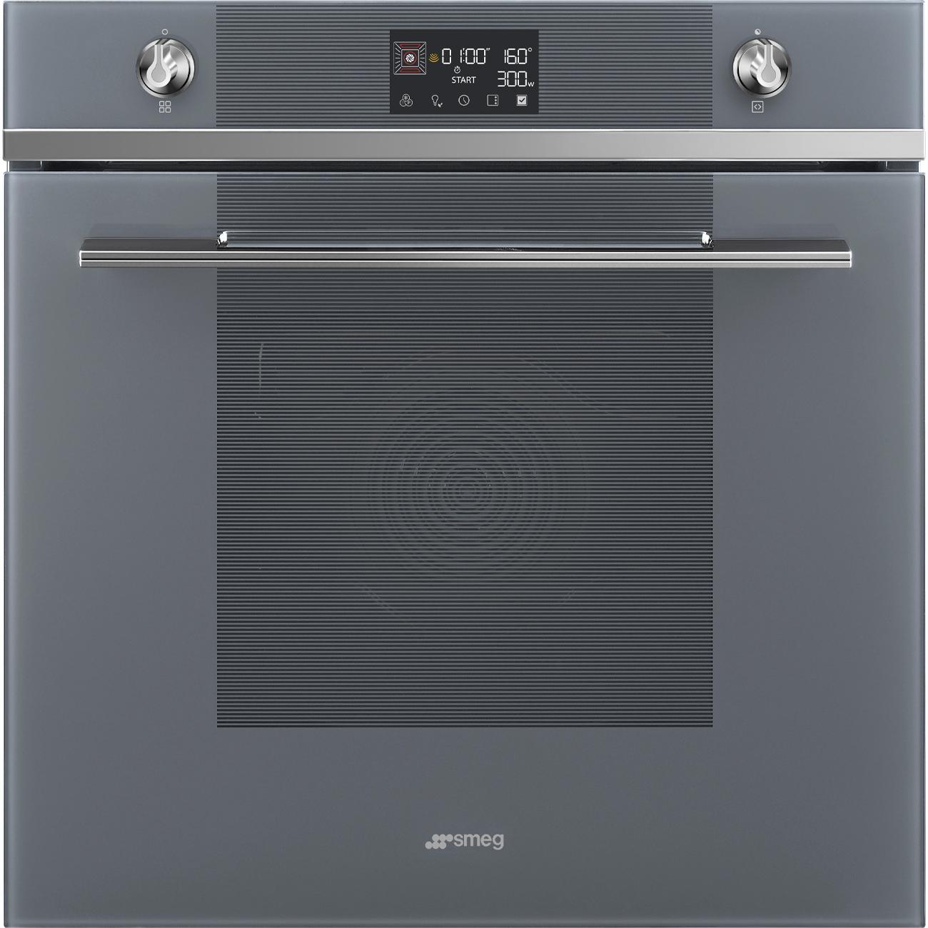 SMEG_MDA SMEG trouba, 60 cm, SPEEDWAVE XL, 11 funkcí, Vapor Clean, objem 68 l, šedá SO6102M2G
