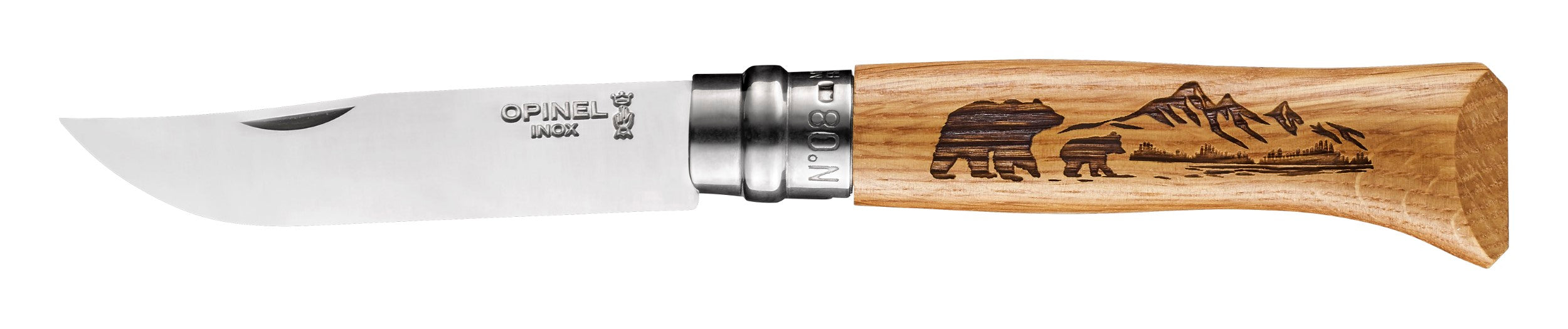 Opinel VRI N°08 Inox Animalia 2023  motiv medvěd 002628