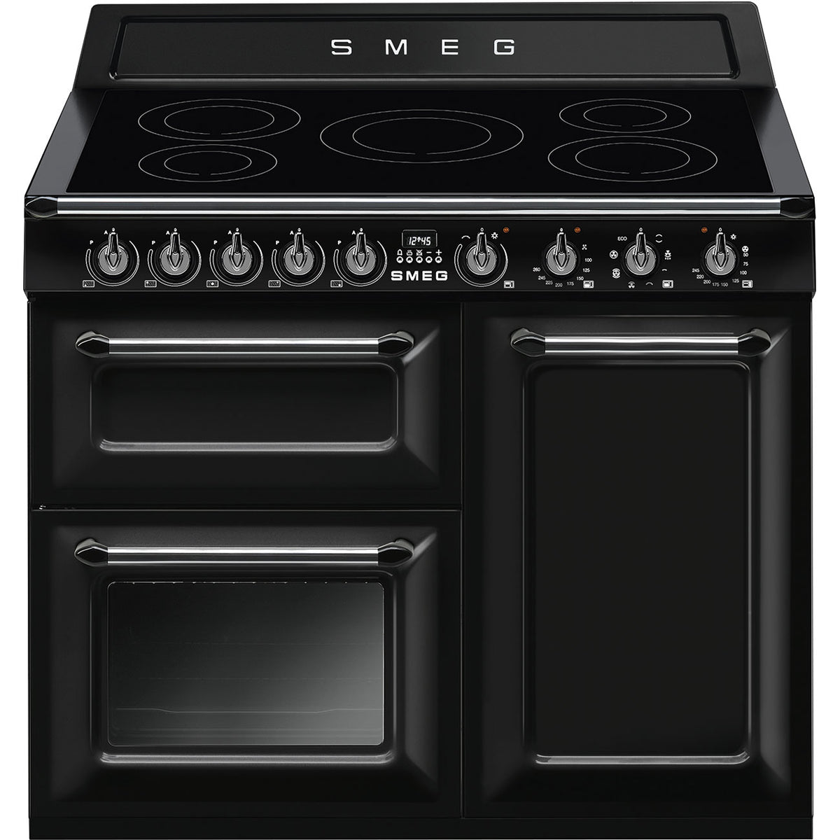 SMEG_MDA SMEG varné centrum TR103I, 100 x 60 cm, indukční varná deska, 3 trouby, objem 61 l