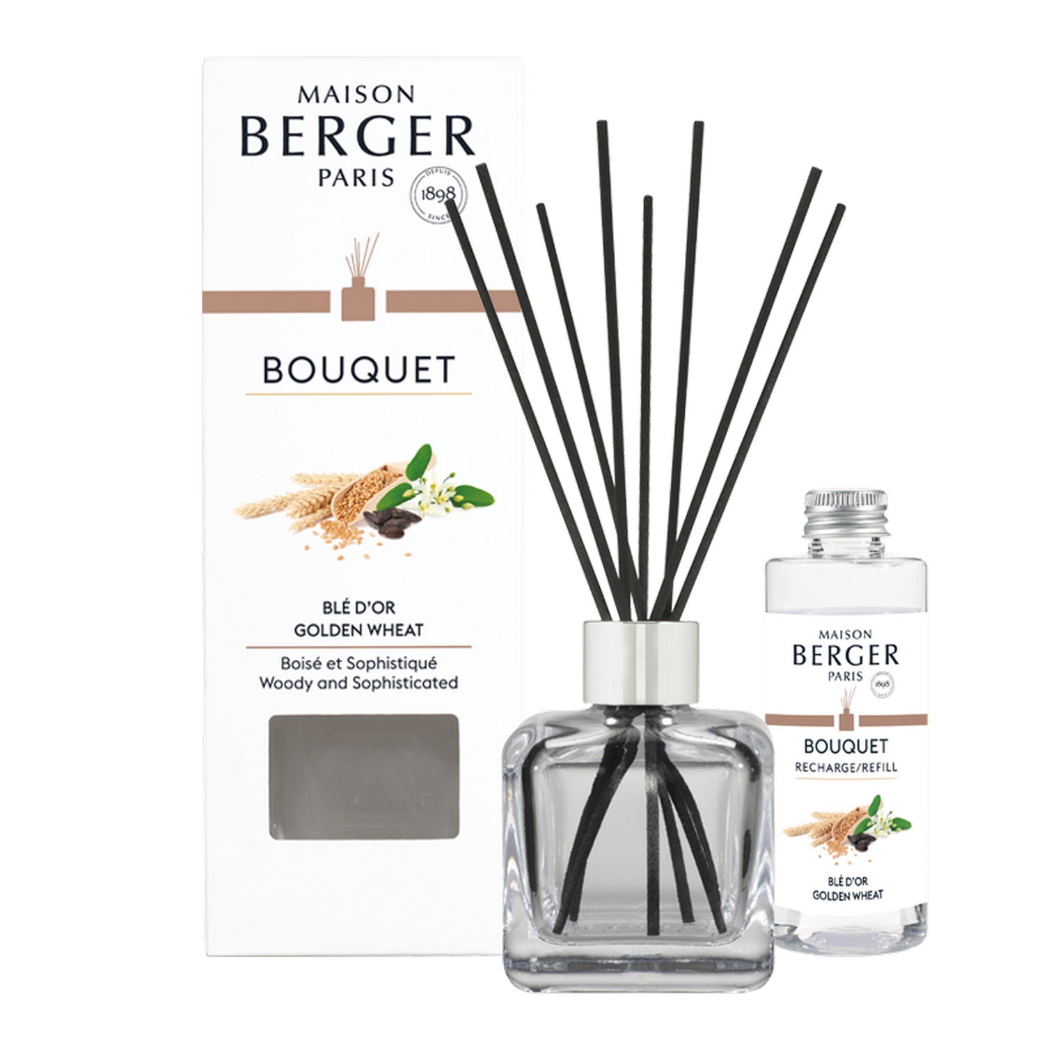 Maison Berger Paris Golden Wheat/Zlatavá pšenice difuzér s náplní kostka 0,1l 7595