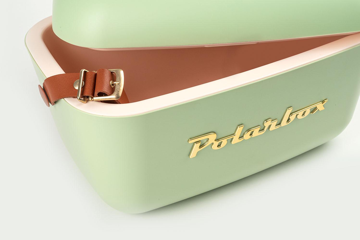 Polarbox Classic Chladící box 12l olivová, zlatý nápis PLB12/GREEN/GOLD