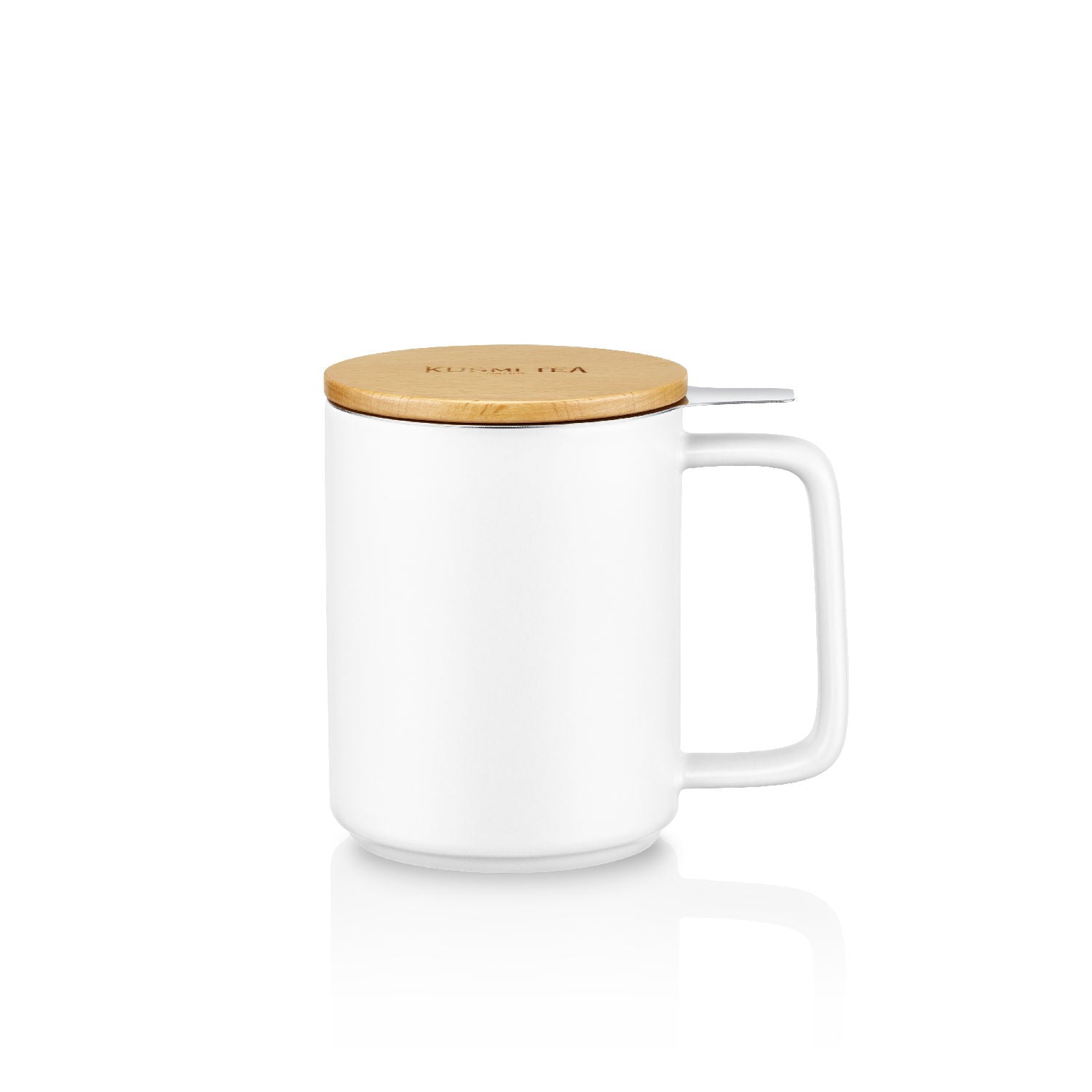 Kusmi Tea KUSMI TEA porcelánový hrnek s bukovým víčkem 0,48l