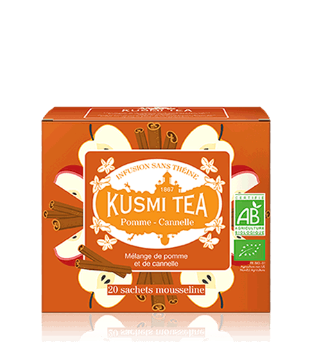 Kusmi Tea Kusmi Tea Organic Skořice jablko krabička s 20 sáčky 24g 21279A1120