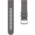 Polar řemínek 22 mm perforovaná kůže M/L šedá 910101219