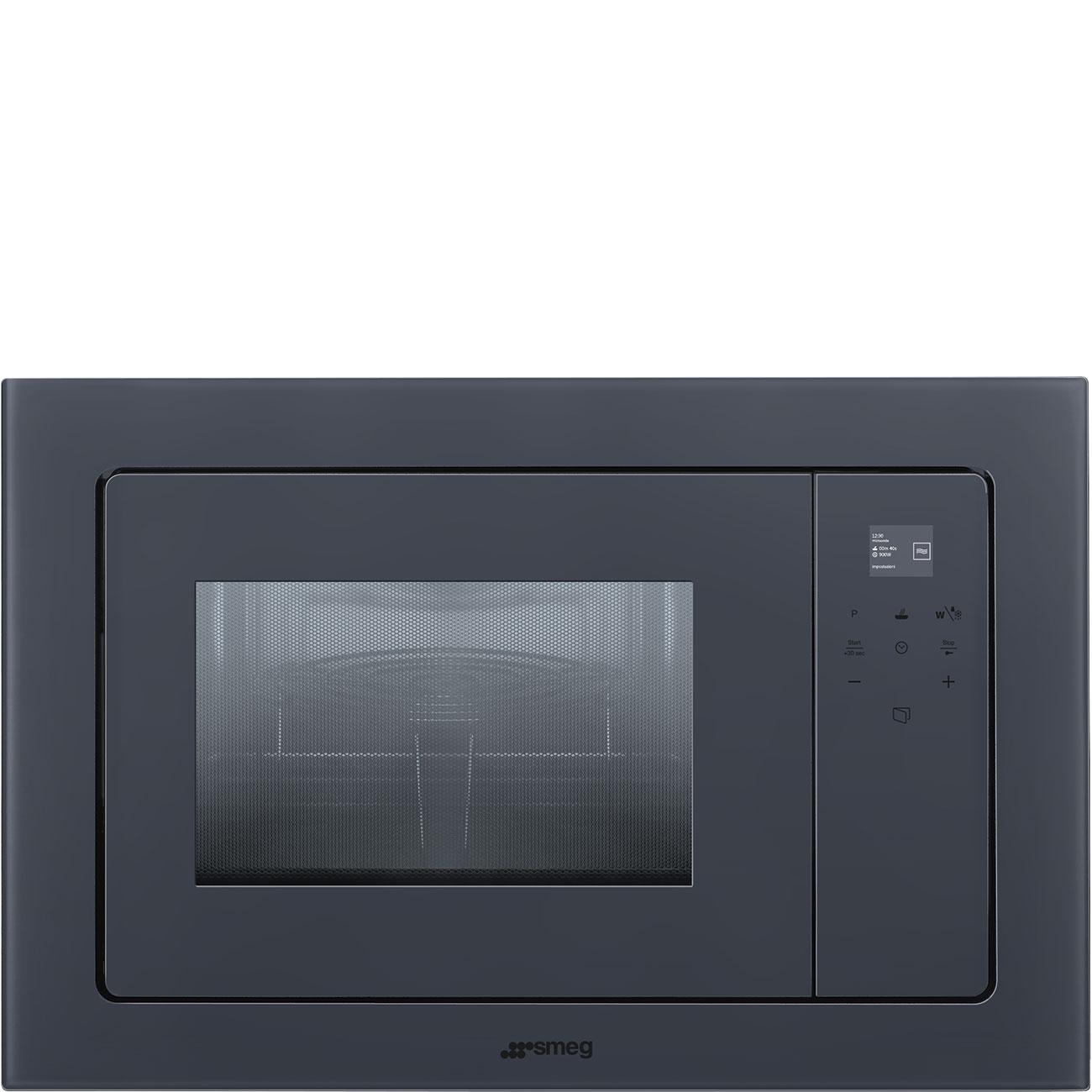 SMEG_MDA SMEG kompaktní mikrovlnná trouba FMI120, 38 cm, 5 funkcí, objem 20 l