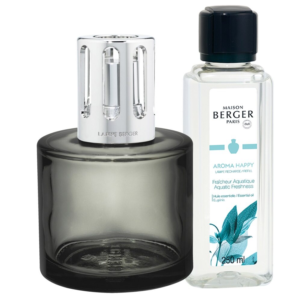 Maison Berger Paris Aroma Happy lampa s náplní Happy Aquatic Freshness/Svěžest vody 0,25l šedá 4813