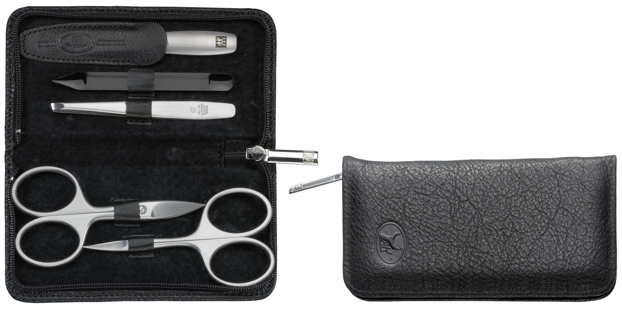 Zwilling Beauty BT Manicure TWINOX manikúra 5 ks kůže Yak černá 98681-004