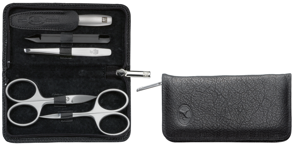 Zwilling Beauty BT Manicure TWINOX manikúra 5 ks kůže Yak černá 98681-004