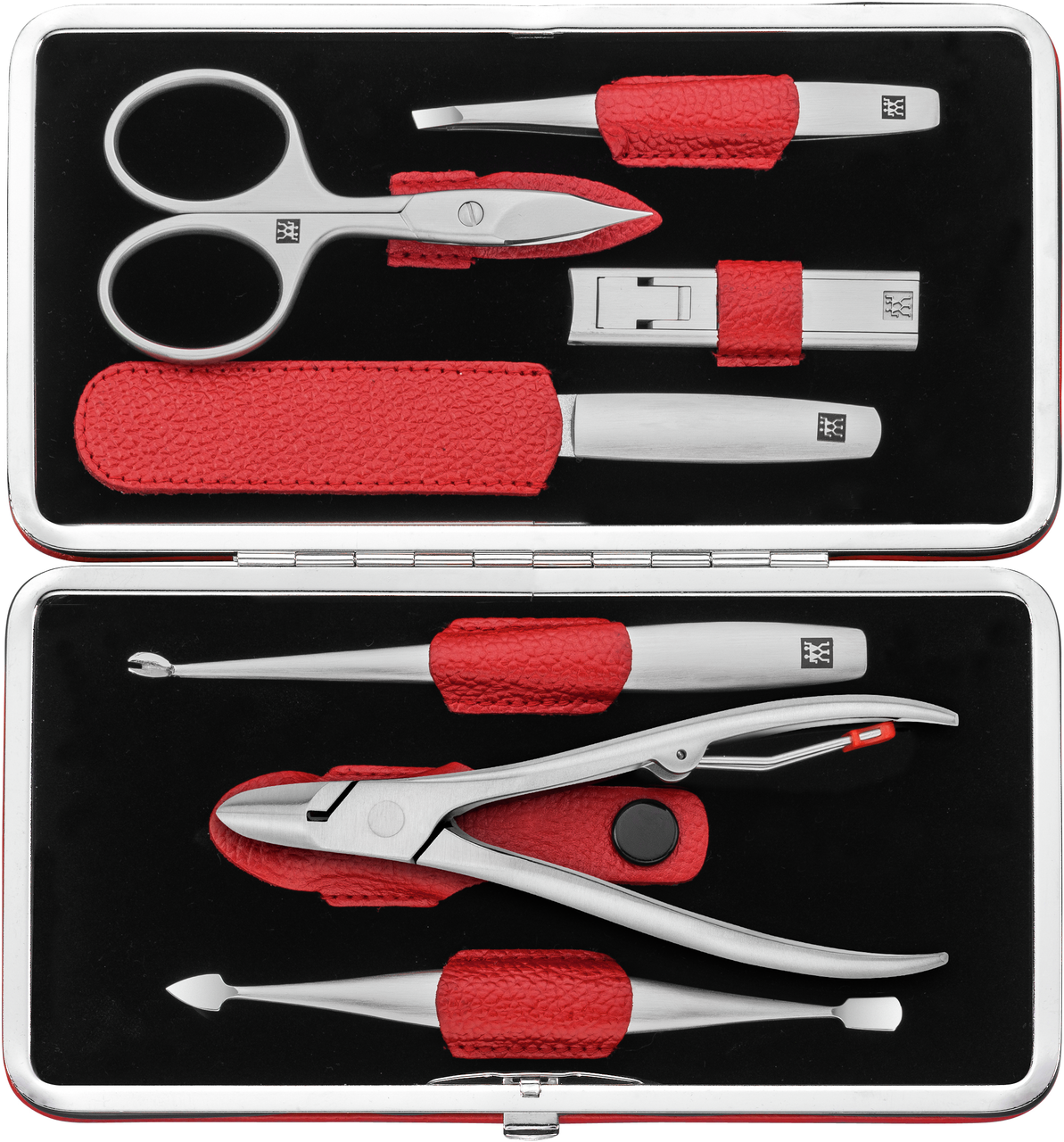 Zwilling Beauty BT Manicure TWINOX manikúra 7 ks kůže červená 97093-002