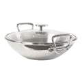 Mauviel M'cook pánev Wok 32 cm s poklicí sklo úchyt nerez 522432
