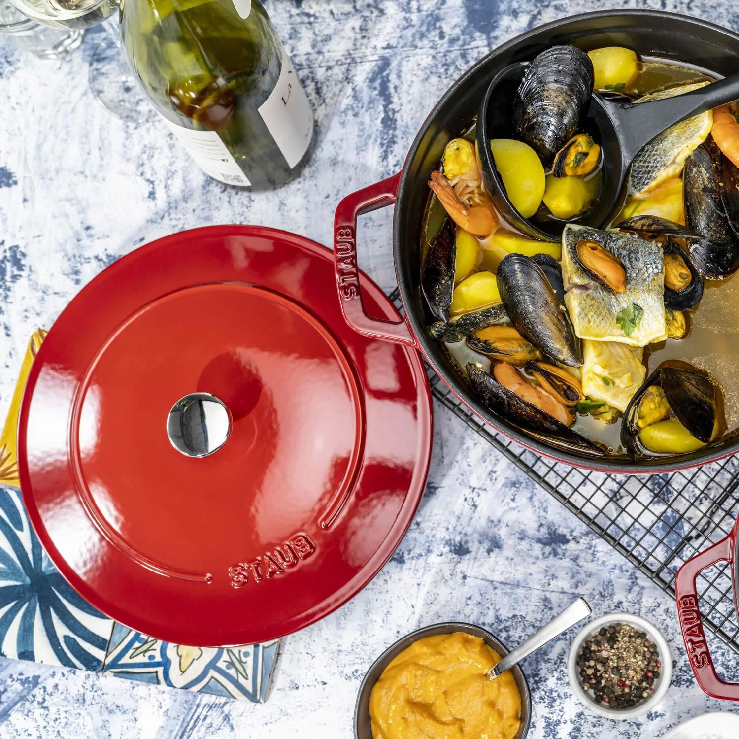 Staub STAUB Cocotte Sada hrnců 2dílná, kulatá, černá 1010877