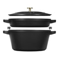 Staub STAUB Cocotte Sada hrnců 2dílná, kulatá, černá 1010877