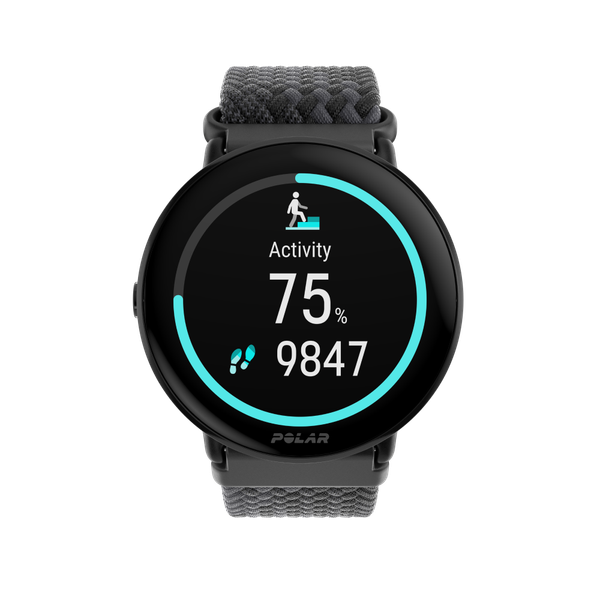 Polar Ignite 3 sporttester s pleteným řemínkem S-L černá 900111828