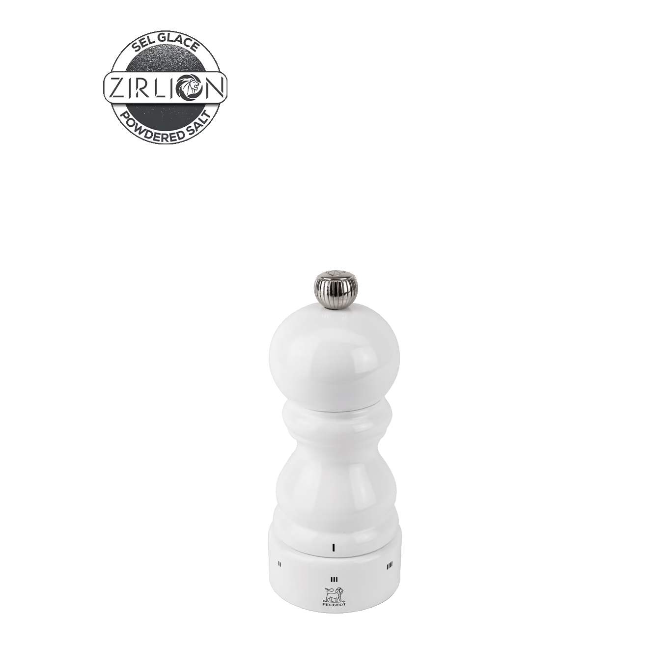 Peugeot PARIS U´SELECT mlýnek na sůl, ZIRLION 12 cm bílý lak 2779700