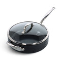 GreenPan BARCELONA PRO pánev 28 cm s poklicí a pomocnou rukojetí, černá CC005328-001