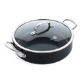 GreenPan BARCELONA PRO pánev 30 cm s poklicí a dvěmi bočními rukojetmi, černá CC005329-001