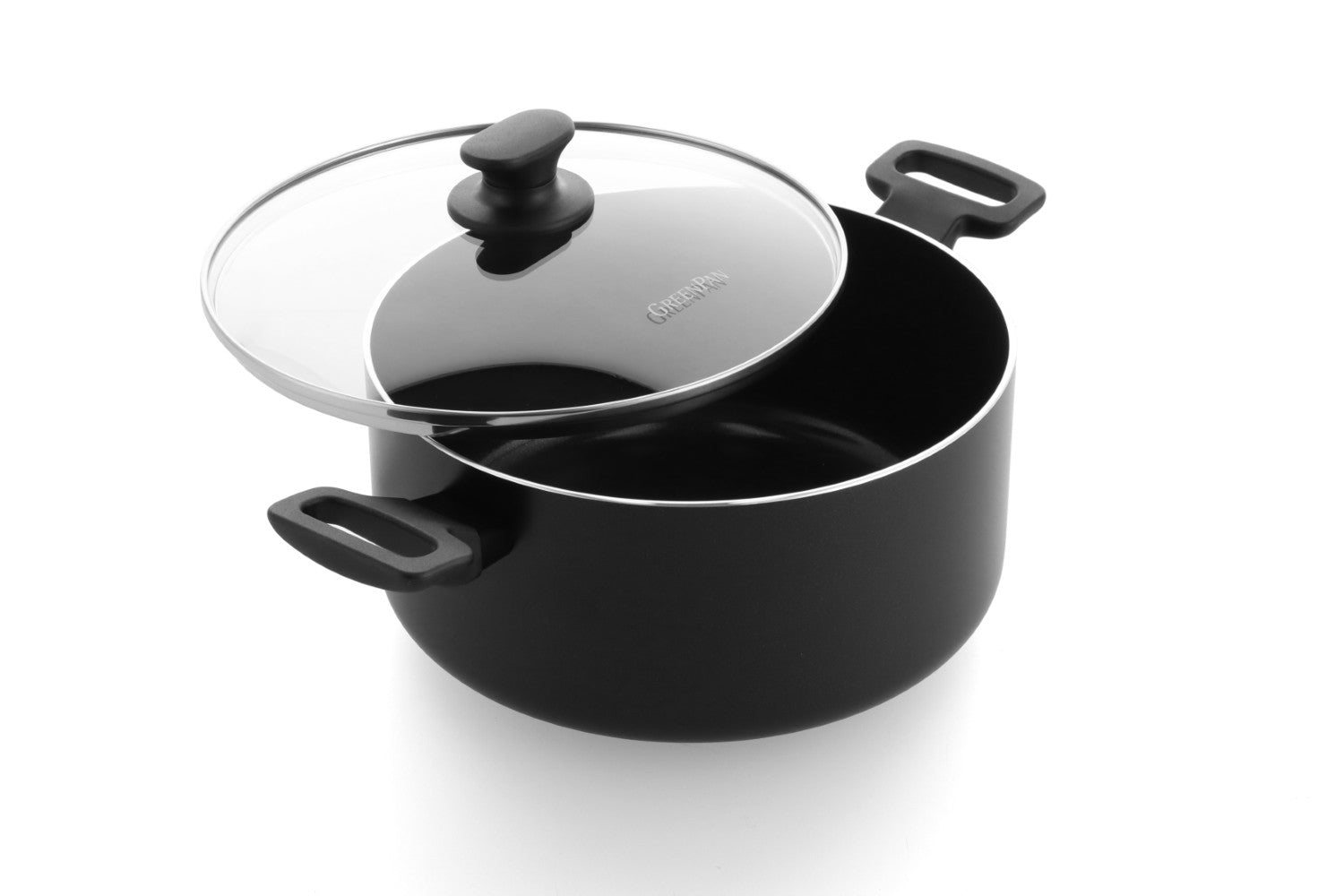 GreenPan ESSENCE hrnec 24 cm s poklicí, černá CC009037-001