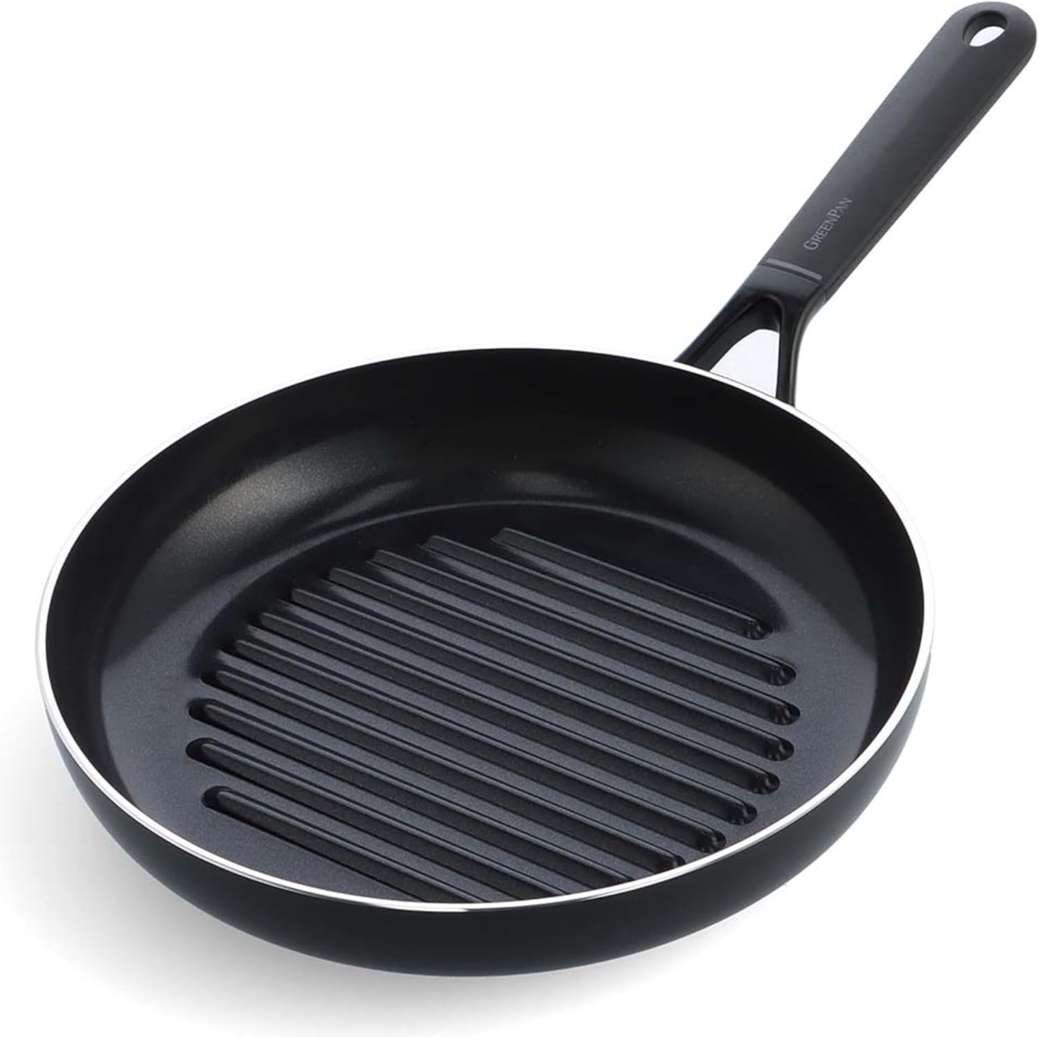 GreenPan SMART kulatá grilovací pánev 28cm, černá CC005194-001