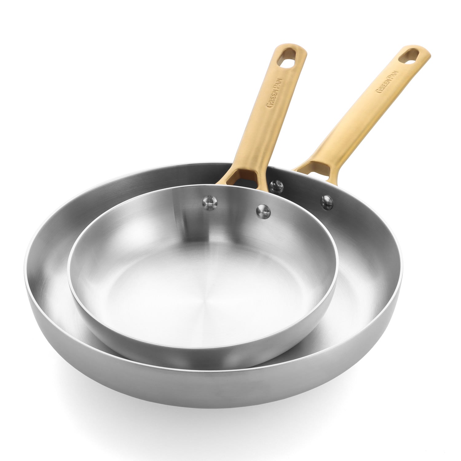 GreenPan PADOVA 2 dílná sada pánví 20 + 28 cm, celonerezová CC010167-001
