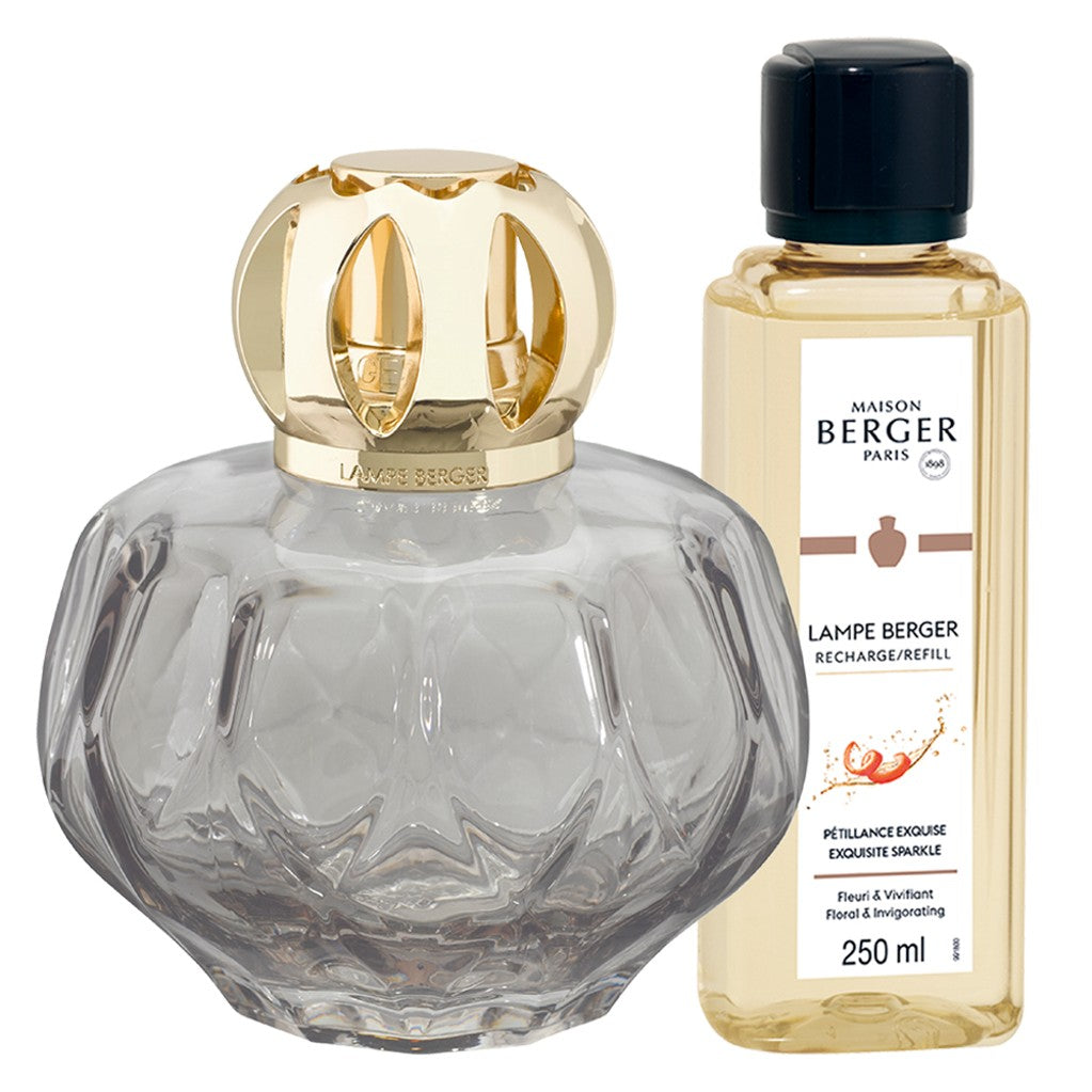 Maison Berger Paris BERGER Rosalie set lampy s náplní Intenzivní třpyt 0,25l šedá 4862