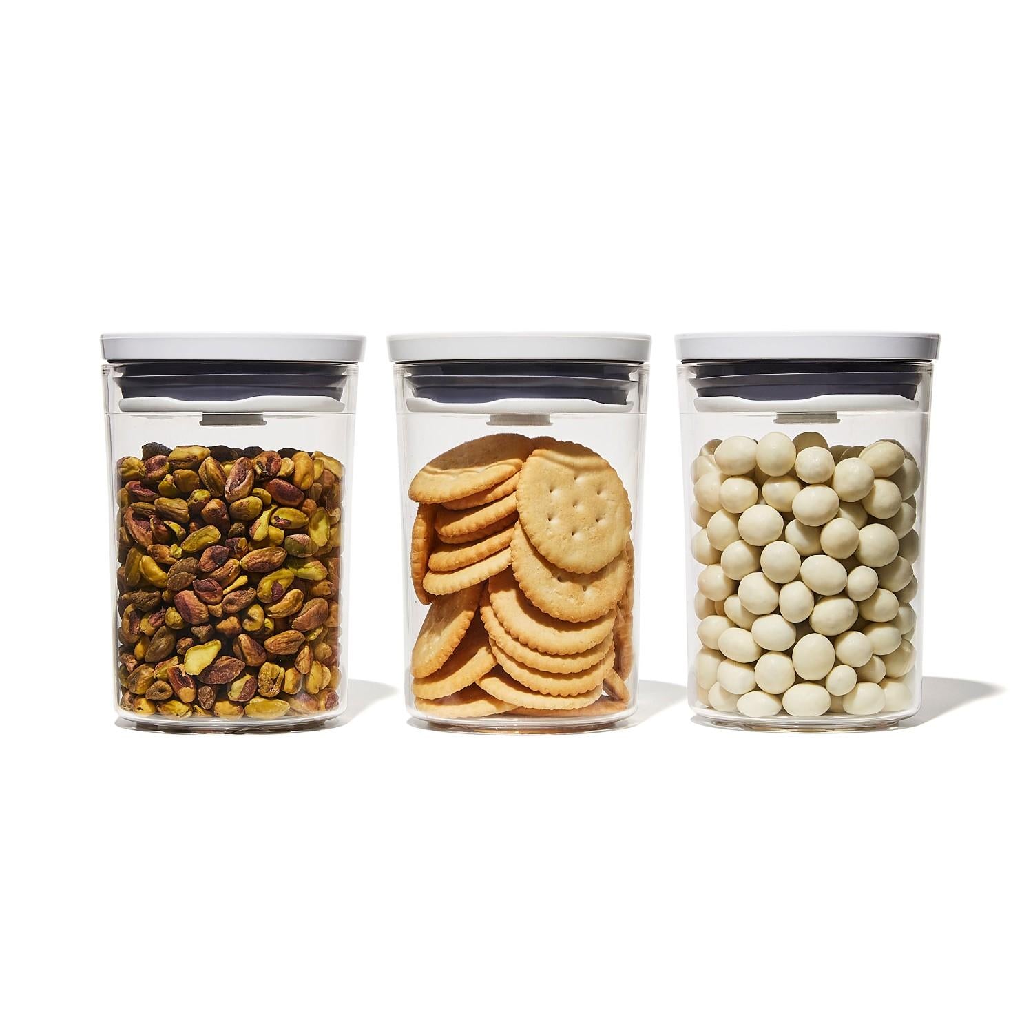 OXO POP UP dózy set 3 ks x 0,6l kulaté 11323900