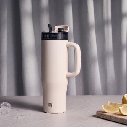Zwilling Thermo Plus, Tumbler s ouškem, nerezová ocel, 0,9 l, krémová 1034342