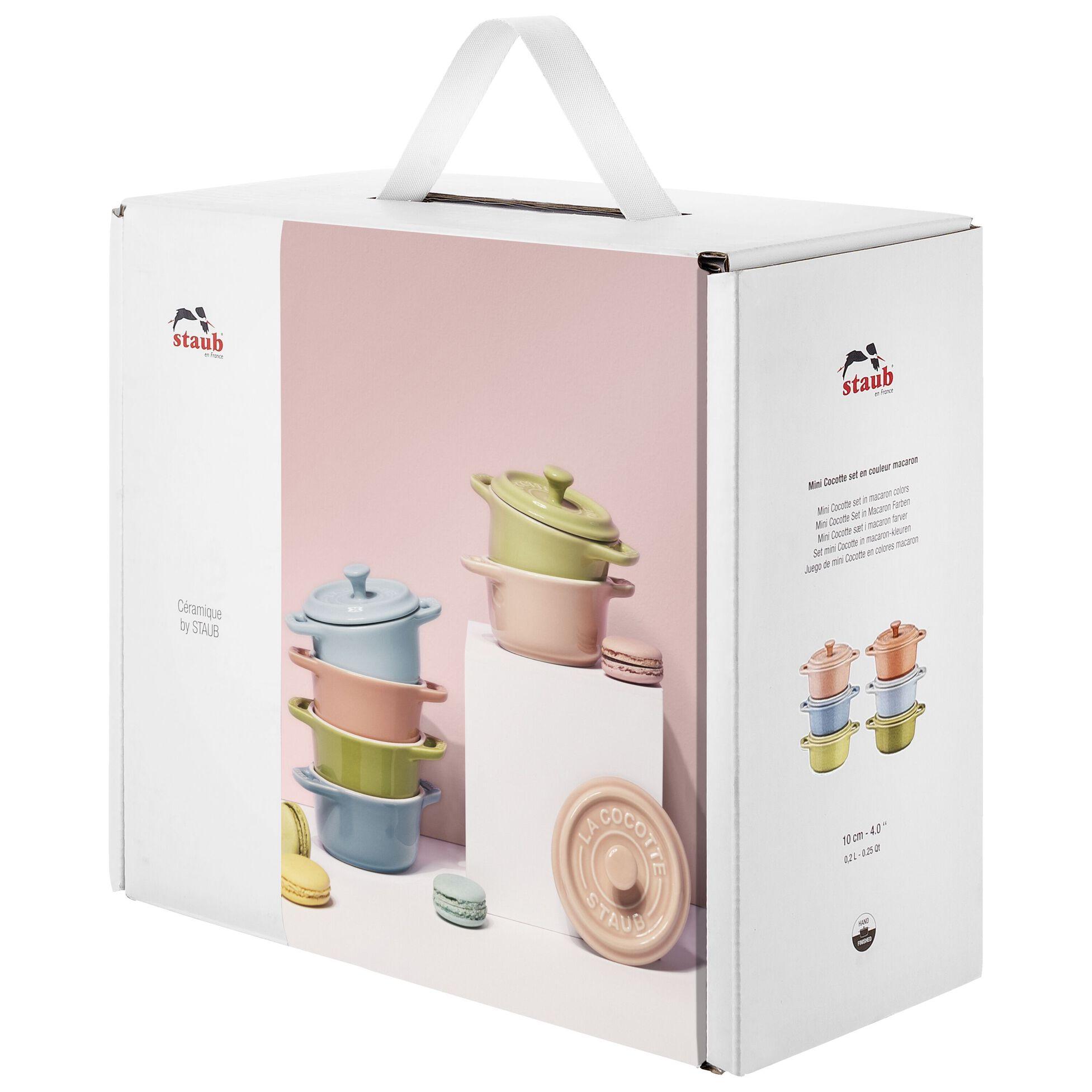 Staub Ceramique, sada 6 keramických misek s víčkem, Ø 10 cm, mix barev 1029320