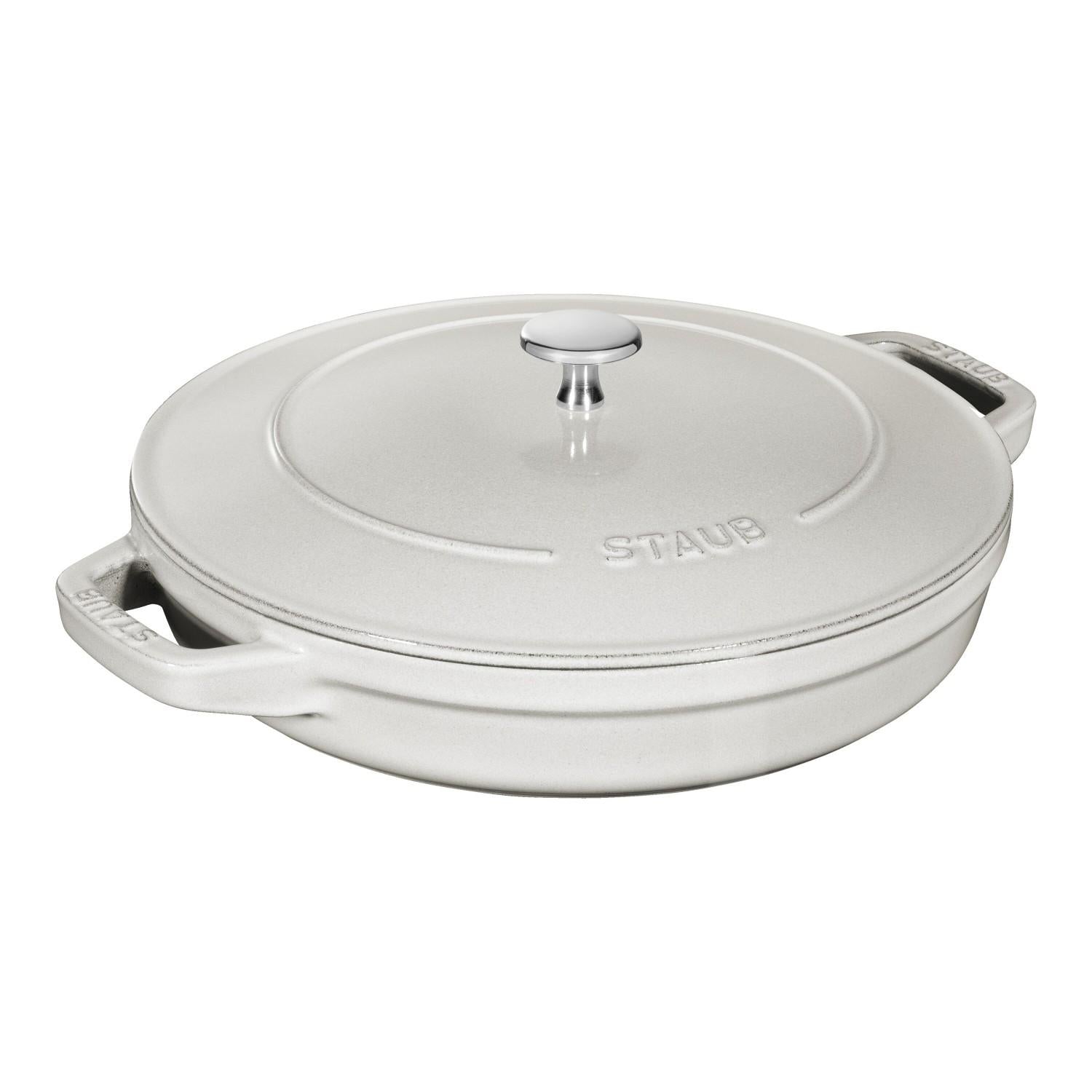 Staub Cocotte set hrnců 3  ks + poklice, 24 cm, bílý lanýž  1010892