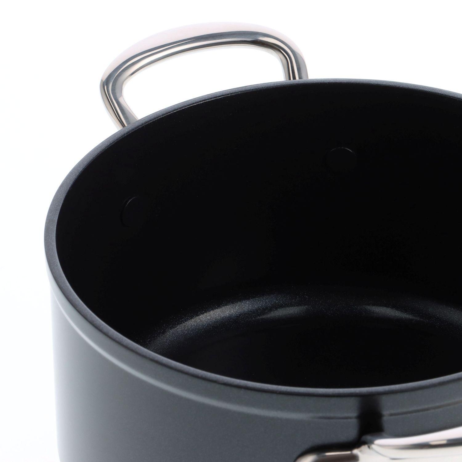 GreenPan BARCELONA PRO kastrol 24 cm s poklicí, černá CC005334-001