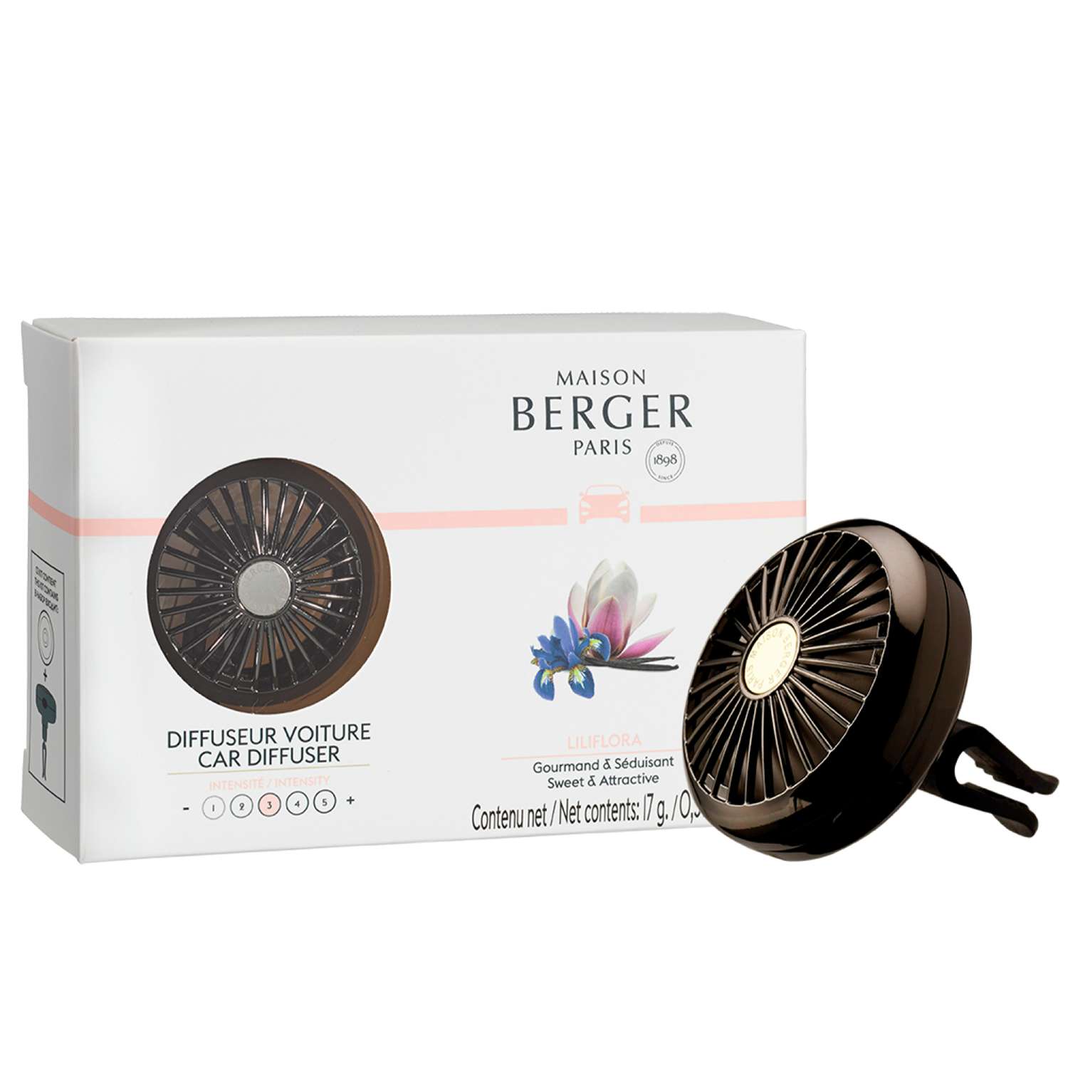Maison Berger Paris CAR Wheel difuzér s náplní Liliflora ocelový  7871