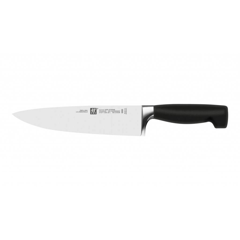 Zwilling FOUR STAR, blok s noži, 3 nože, 1 multiúčelové nůžky, 5 ks, dřevo, černá 1029531