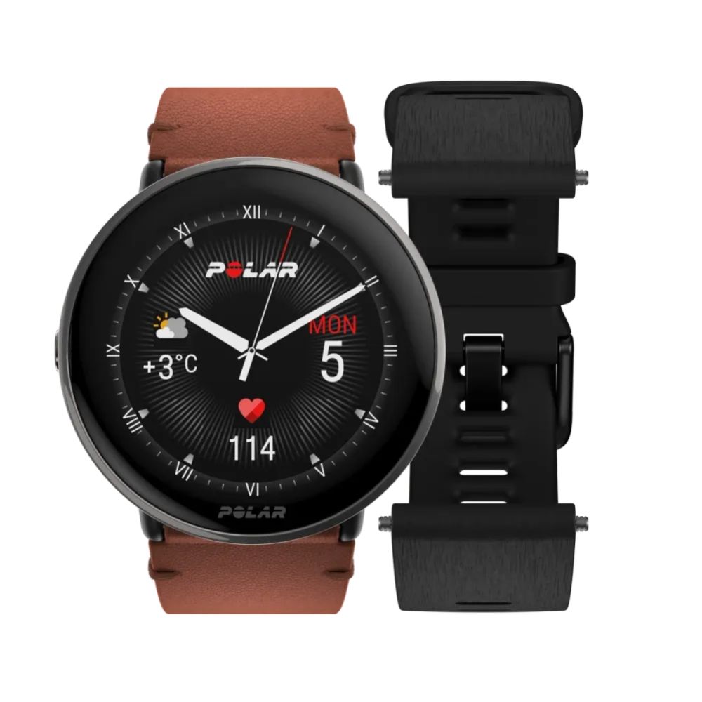 Polar Ignite 3 Titan sporttester vel. M/L kožený řemínek hnědá 900110028