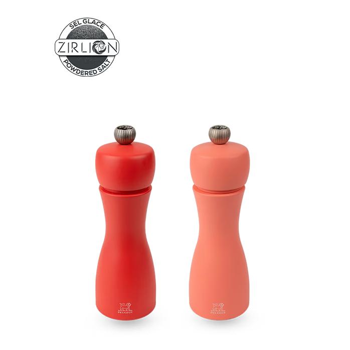 Peugeot TAHITI set mlýnek na pepř a sůl ZIRLION 15 cm FIRE červená 2/4297400