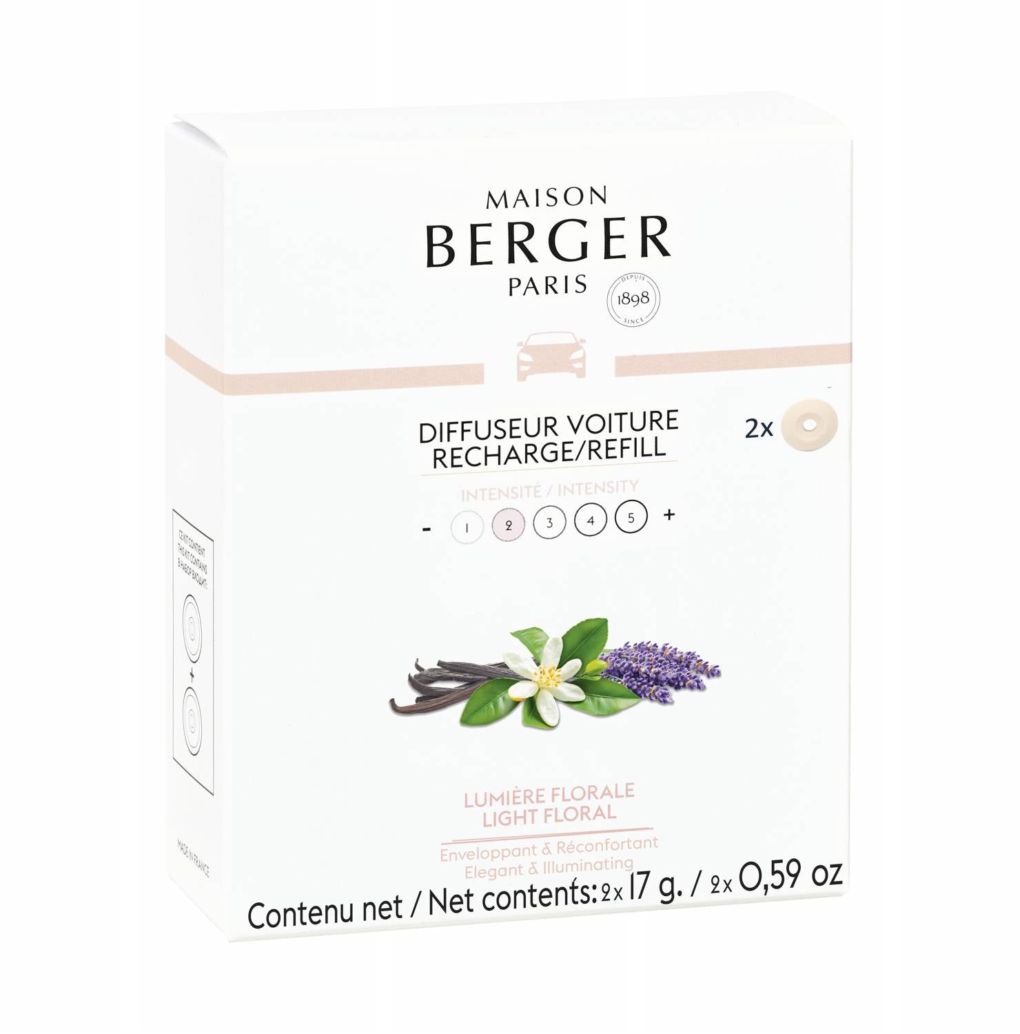 Maison Berger Paris CAR 2 náhr. náplně Light floral/Světlo květin  7891