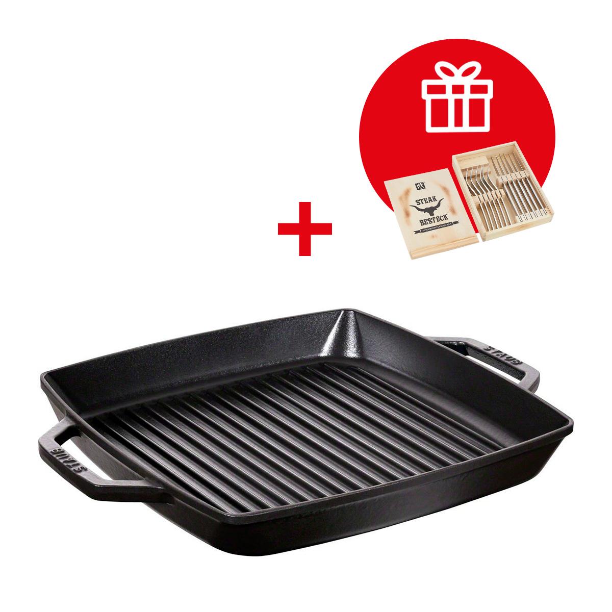 Staub STAUB Grilovací pánev se dvěma úchyty 33x33 cm