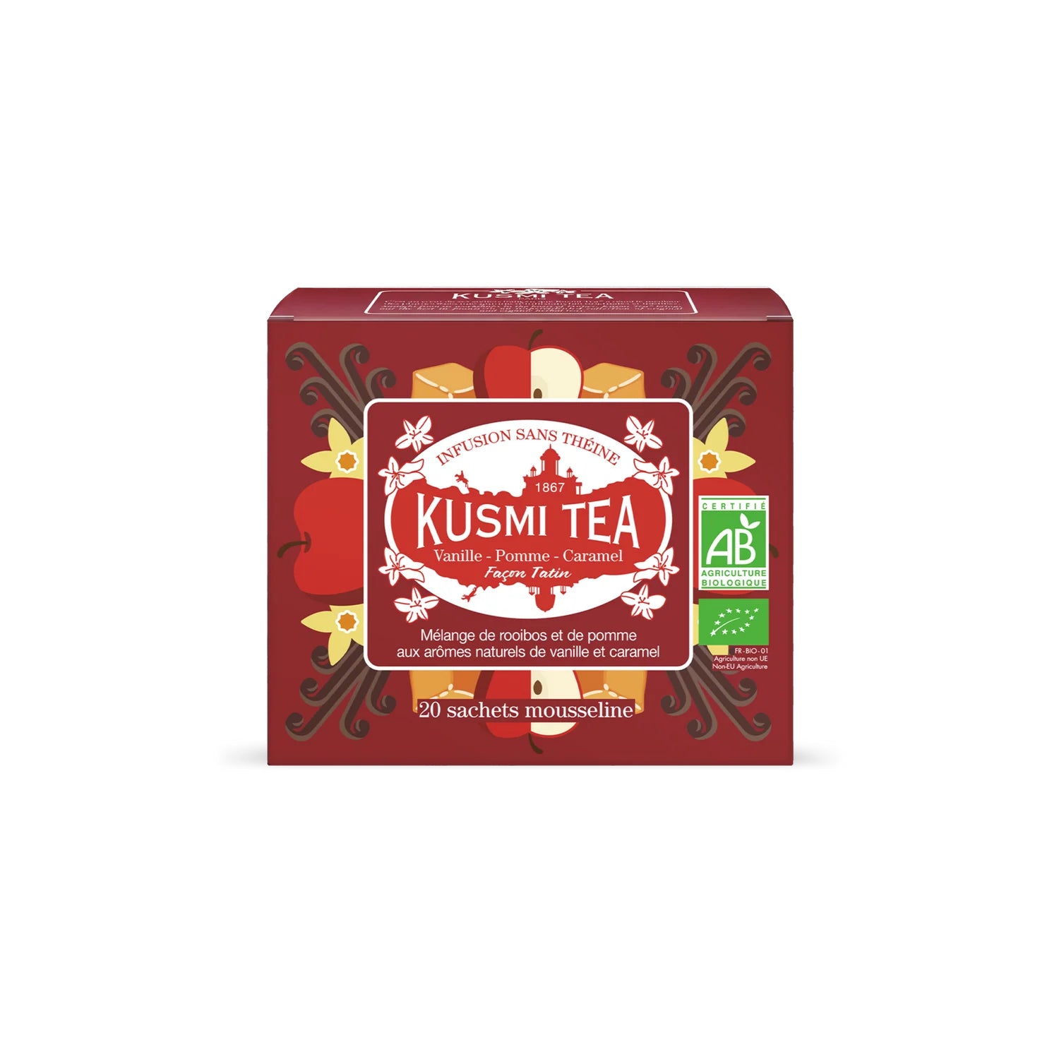 Kusmi Tea Kusmi Tea Organic Jablečný karamelový Tatin kabička s 20 sáčky 40g 21342A1120