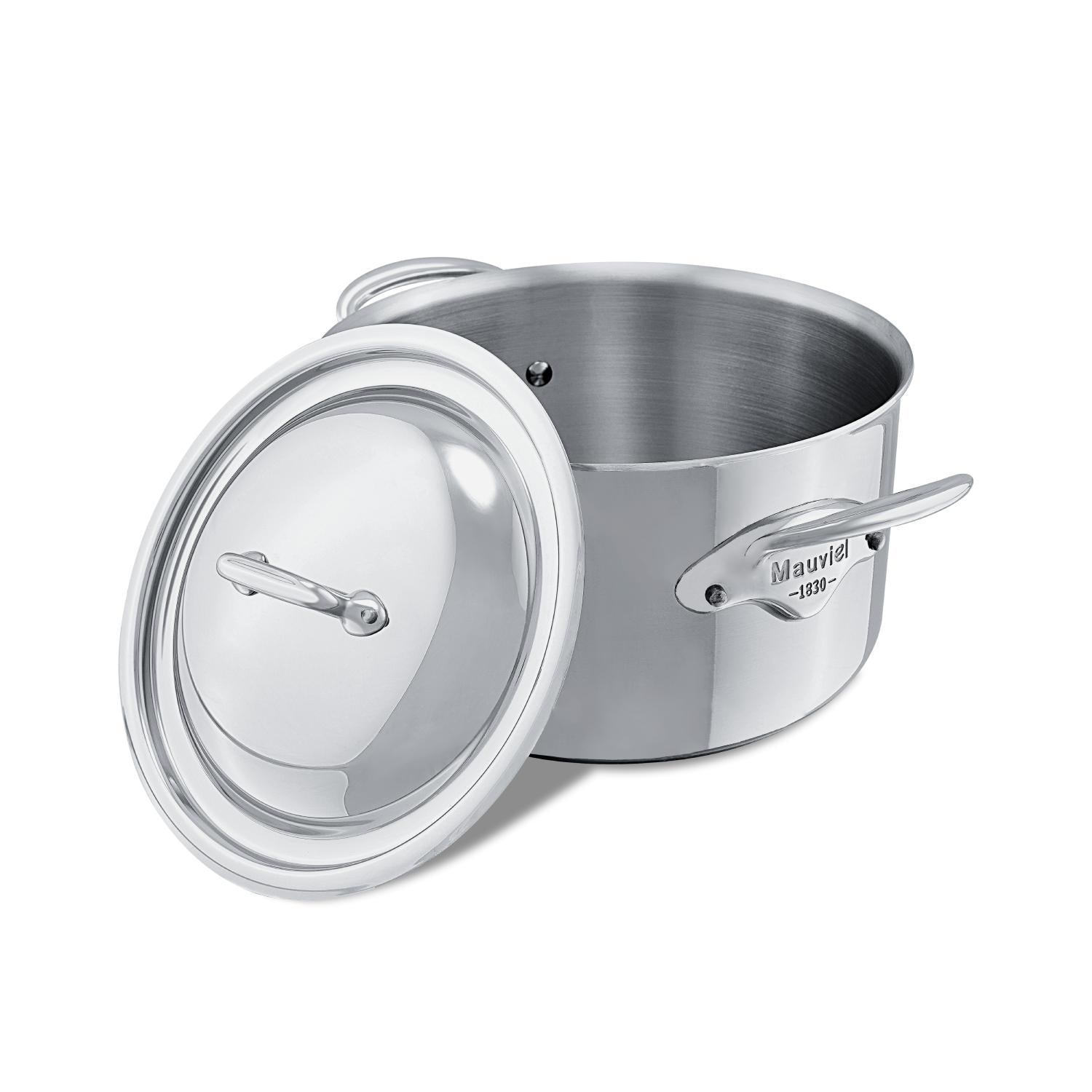 Mauviel M'cook kastrol s poklicí 16 cm úchyt nerez 523117