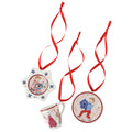 Rosenthal Vánoční set 3 porcelánové mini ozdoby, Vánoční hostina, 6 cm 02485-727522-28673