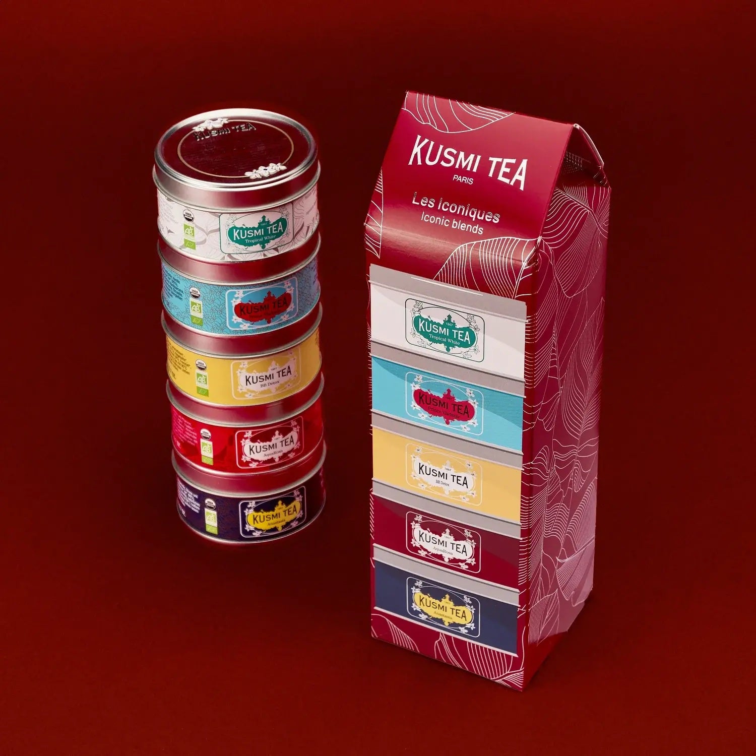 Kusmi Tea Kusmi Tea Organic Iconics Teas set 5 miniatur 100g 21335A1141