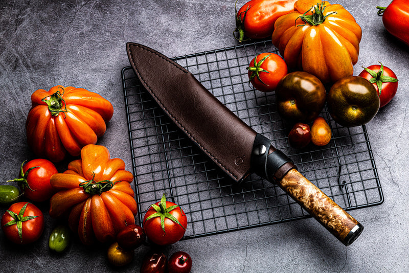 FORGED Leather - kožené pouzdro na Santoku nůž 18 cm