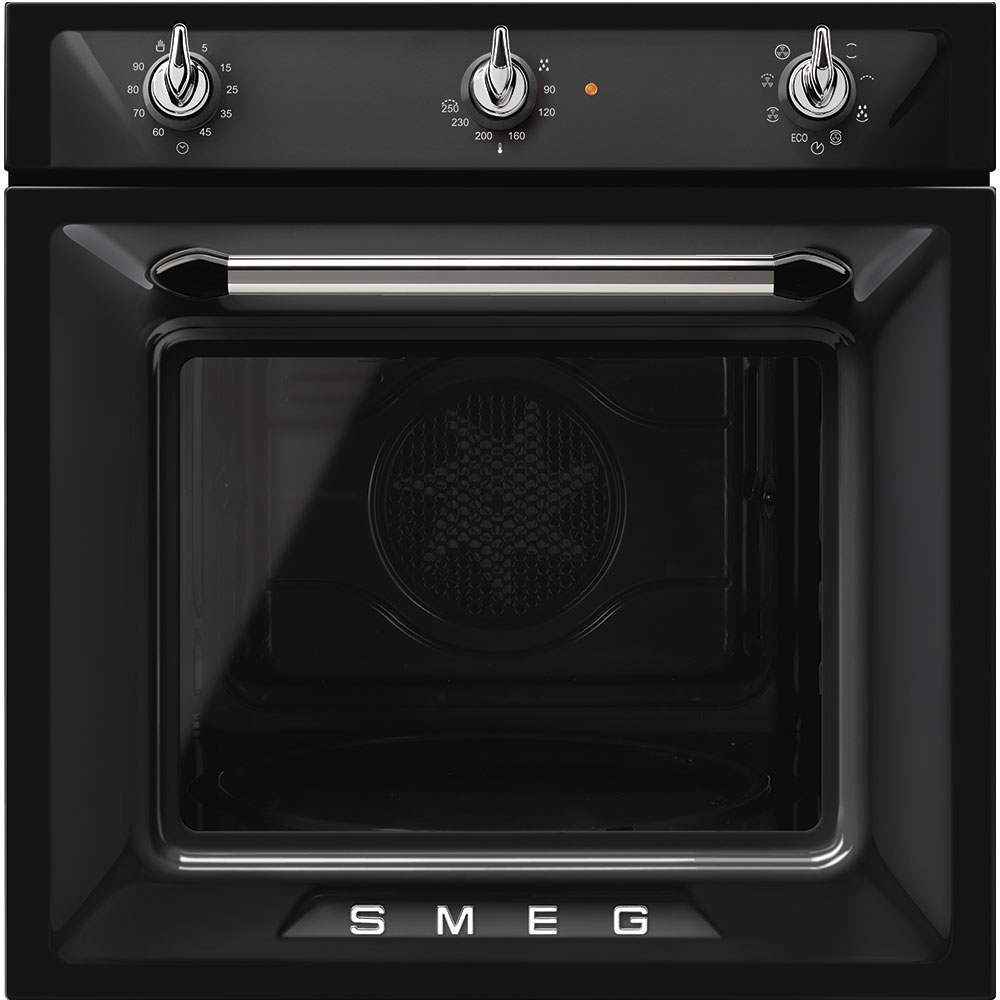 SMEG_MDA Vest. trouba, ř.Victoria, 60cm, multifunkční, Vapour Clean, objem 70 l, en.třída A, černá SF6905N1