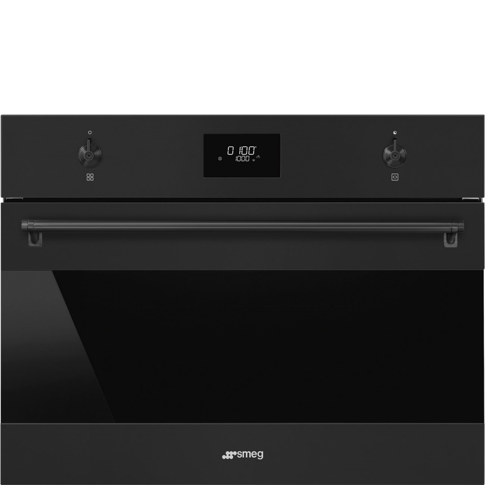 SMEG_MDA SMEG mikrovlnná trouba + gril SO4301, 45 cm, LCD-Display01, 4 funkce, objem 40 l