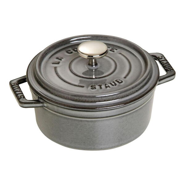 STAUB Cocotte hrnec kulatý 12 cm/0,4l šedý