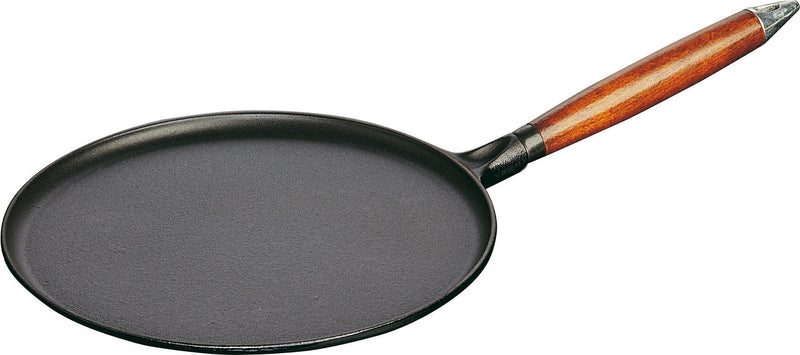 STAUB Pánev 28 cm dřevěná rukojeť černá