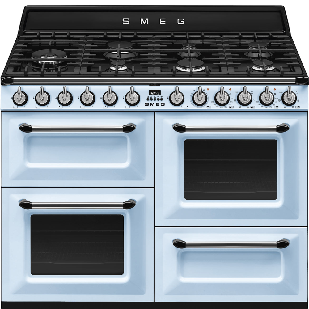 SMEG_MDA SMEG varné centrum TR4110, 110x60 cm, plynová varná deska, 3 trouby, objem 61/61 l