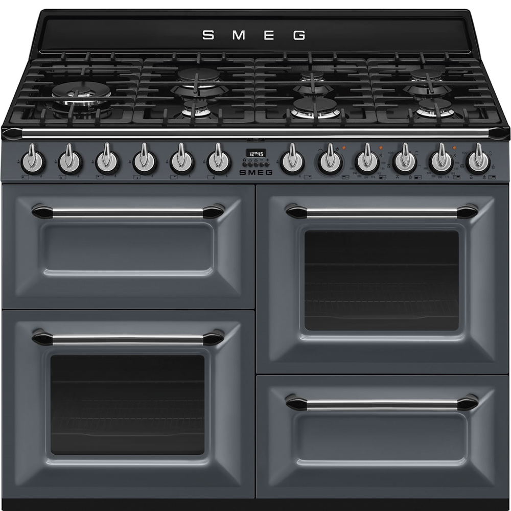 SMEG_MDA SMEG varné centrum TR4110, 110x60 cm, plynová varná deska, 3 trouby, objem 61/61 l
