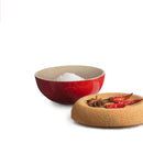 EH Miska na sůl/cukr s korkovým víkem, 0,5l, slonová kost