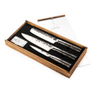 FORGED Intense - 3-dílná sada nožů: kuchařský nůž, japonský nůž na zeleninu, univerzální nůž